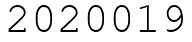 Число 2020019.