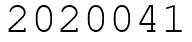 Число 2020041.