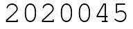Число 2020045.