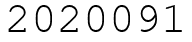 Число 2020091.