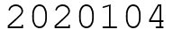 Число 2020104.