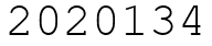 Число 2020134.