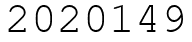 Число 2020149.