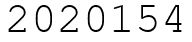 Число 2020154.
