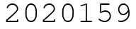Число 2020159.