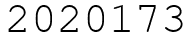 Число 2020173.