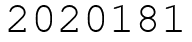 Число 2020181.