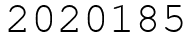 Число 2020185.