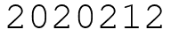 Число 2020212.