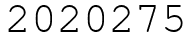 Число 2020275.