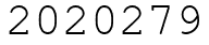 Число 2020279.