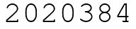 Число 2020384.
