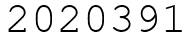Число 2020391.