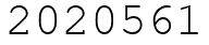 Число 2020561.
