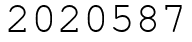 Число 2020587.