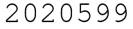 Число 2020599.