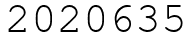Число 2020635.