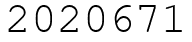 Число 2020671.