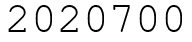 Число 2020700.