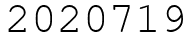 Число 2020719.