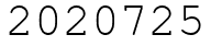Число 2020725.
