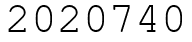 Число 2020740.