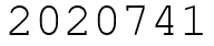 Число 2020741.