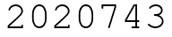 Число 2020743.