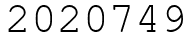 Число 2020749.
