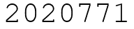 Число 2020771.