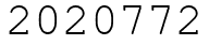 Число 2020772.