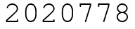 Число 2020778.
