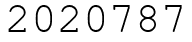 Число 2020787.