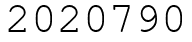 Число 2020790.