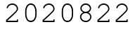 Число 2020822.