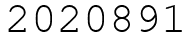Число 2020891.