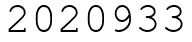 Число 2020933.