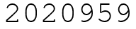 Число 2020959.