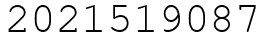 Число 2021519087.
