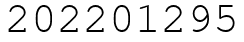 Число 202201295.