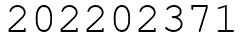 Число 202202371.