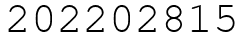 Число 202202815.