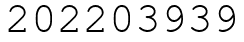 Число 202203939.