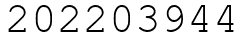 Число 202203944.