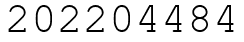 Число 202204484.