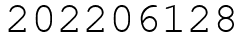 Число 202206128.