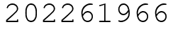 Число 202261966.