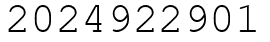 Число 2024922901.
