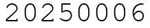 Число 20250006.