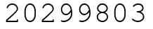 Число 20299803.